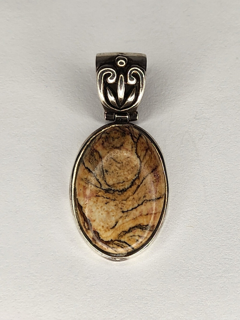 BARSE Sterling Silver Agate Pendant